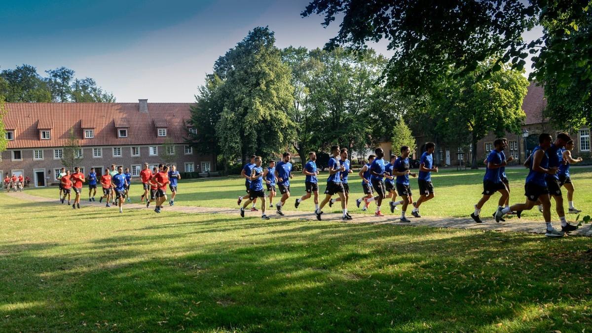 El Athletic, trabajando la pretemporada pasada