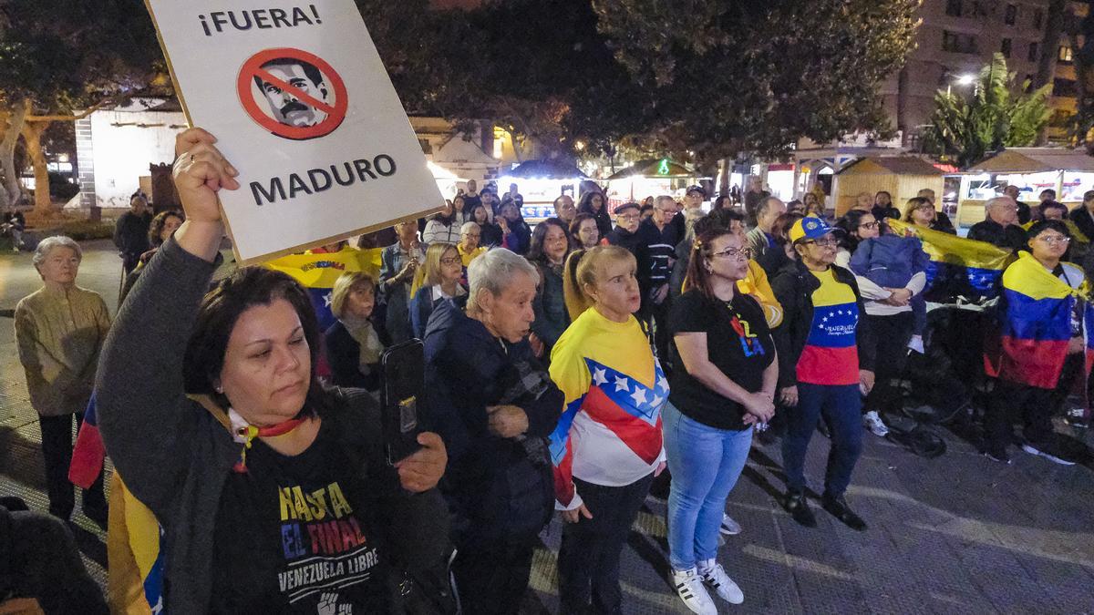 Concentración de venezolanos, archivo.