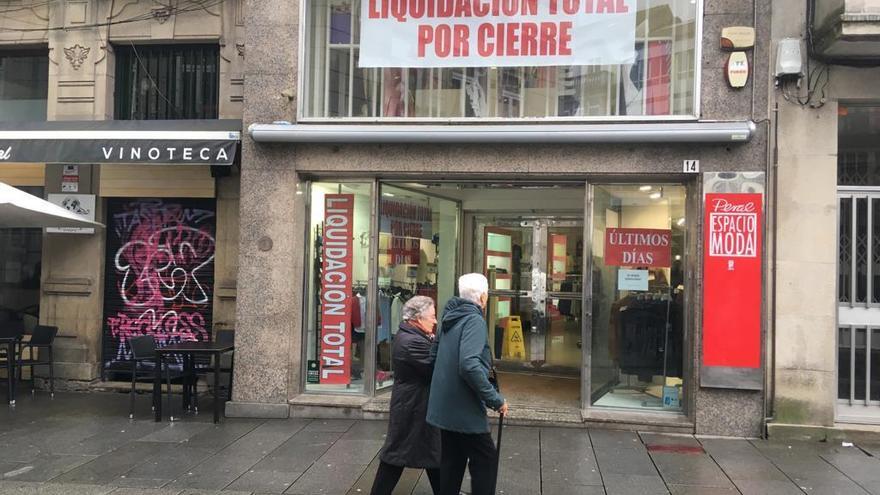 Fachada del comercio, hoy