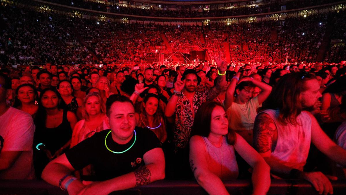 Concierto de Pablo Alboran en la plaza de toros de València.