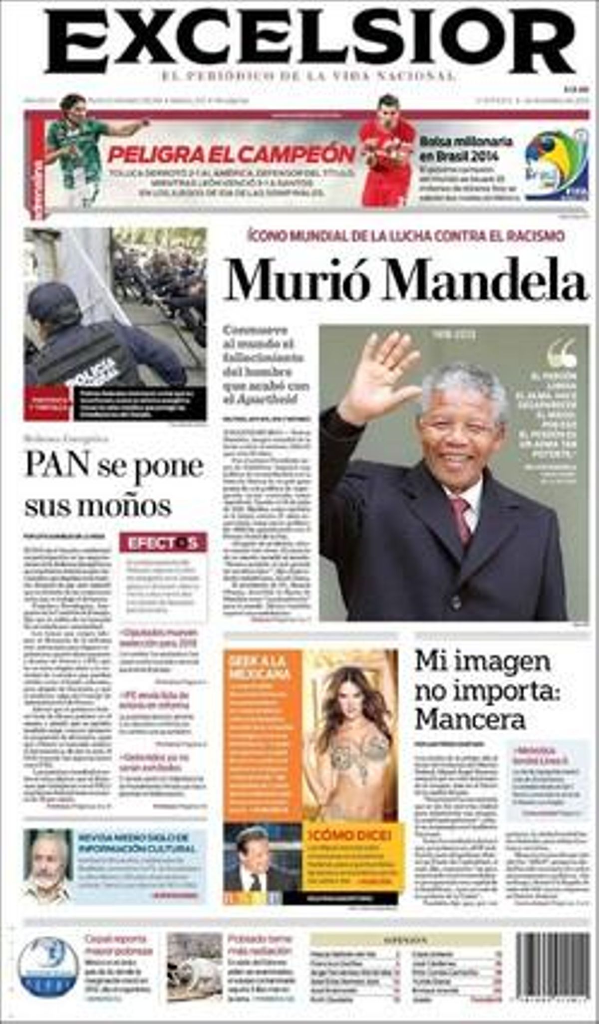 Portada d’’Excelsior’.