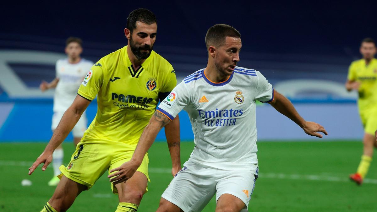 Albiol, durante una acción del partido