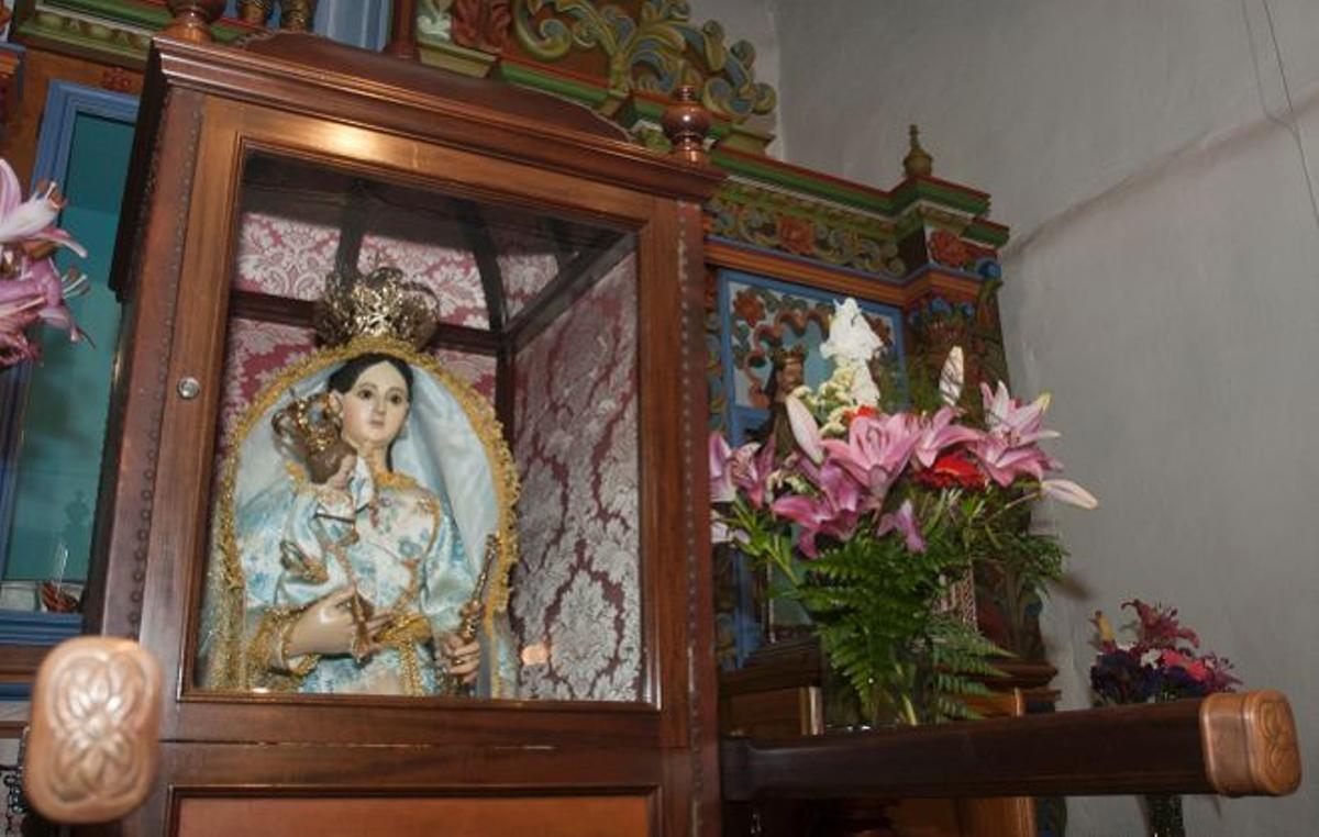 Imagen de la Virgen de Los Reyes en El Hierro.