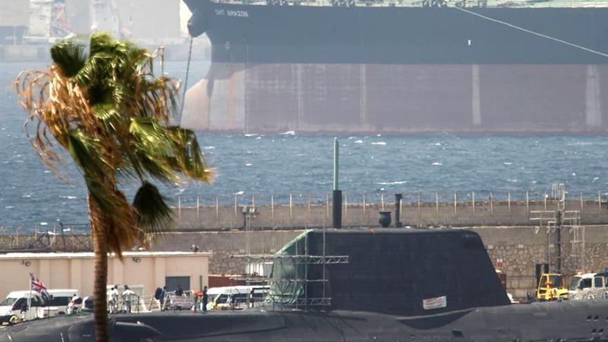El submarino nuclear británico zarpa de Gibraltar hacia el Reino Unido