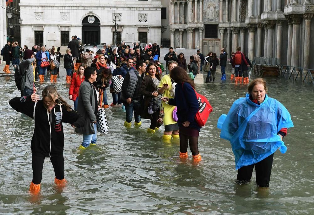 Venecia inundada por el ''acqua alta''