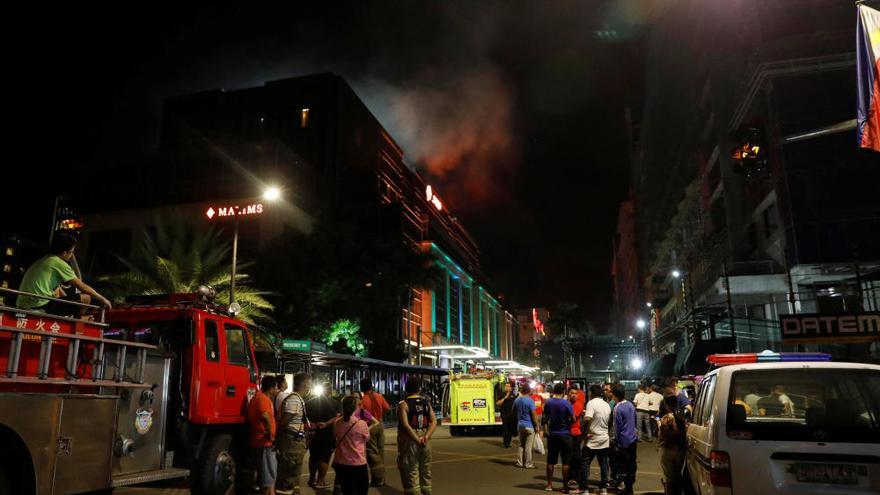 Al menos 37 muertos en Manila por un incendio en un casino durante un atraco