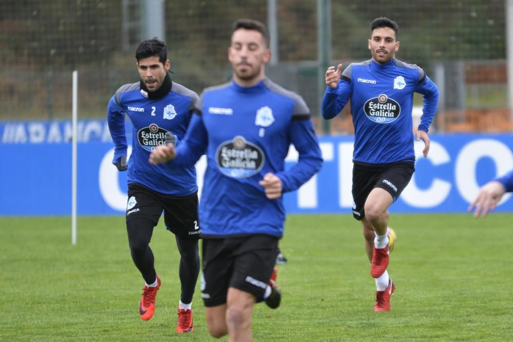 1º entrenamiento de Koval y Bóveda con el Dépor