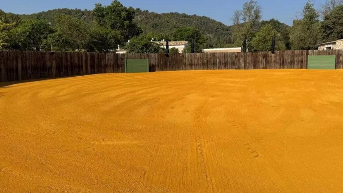 La plaza de toros que se construyó en la finca de Esporles, en la zona de Canet