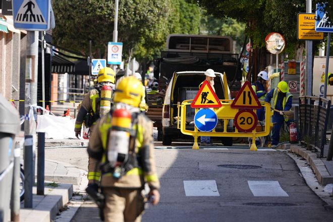 Confinats veïns i una escola davant el Gran Via 2 de l’Hospitalet per una fuga de gas en unes obres