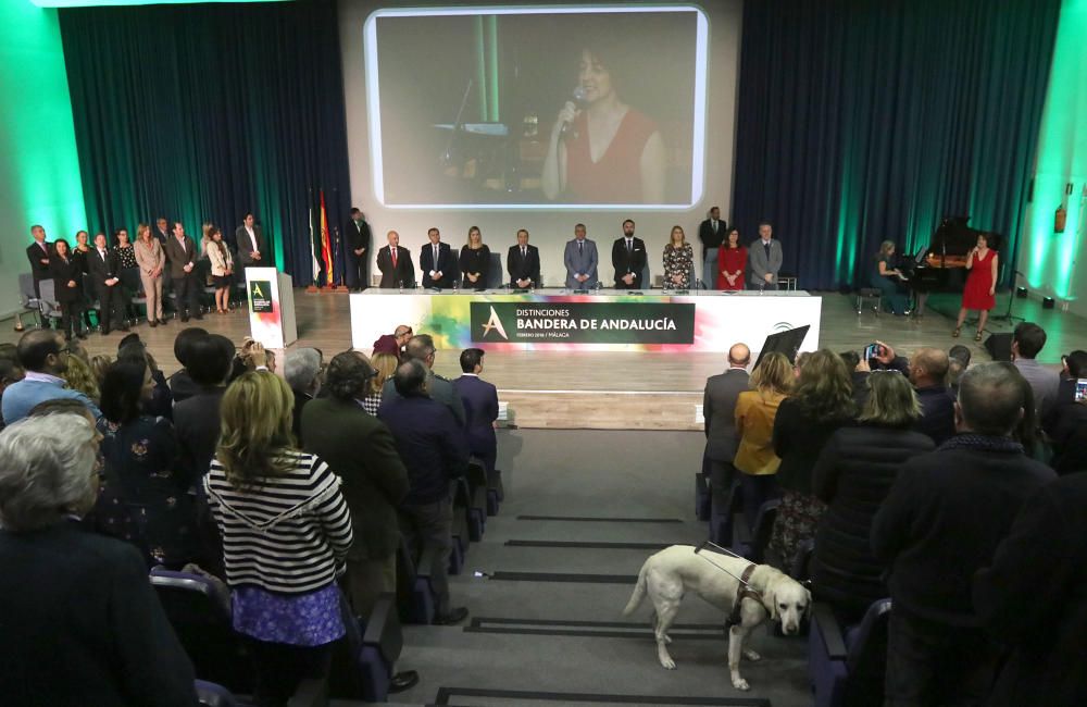 El Gobierno andaluz entrega los premios Bandera de Andalucía con motivo del 28-F Adelfa Calvo, Manuel Sarria, Francisco Cabello y la Escuela Superior de Arte Dramático, entre los galardonados