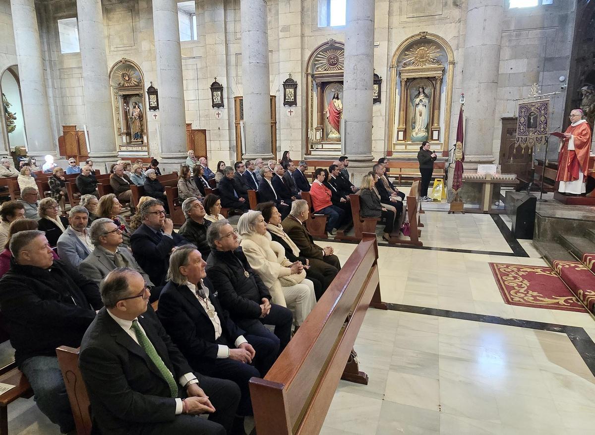 Tradicional misa en la Basílica de Santa María celebrada este sábado por la mañana.