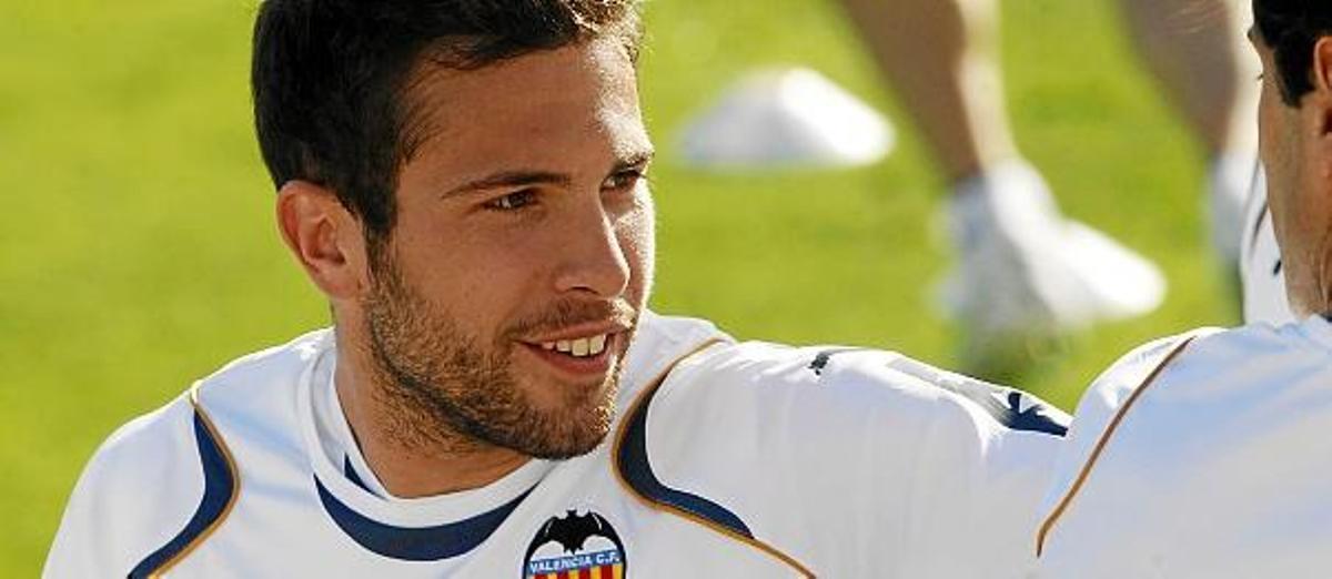Jordi Alba en el Valencia CF