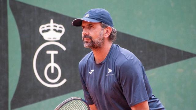 Pablo Cabrero, en el Club de Tenis de Oviedo. |