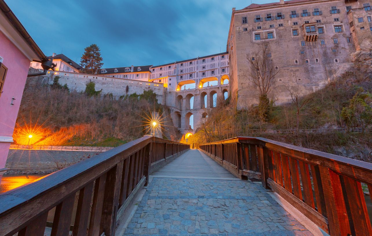 El castillo de Český Krumlov es el segundo más grande del país tras el de Praga.