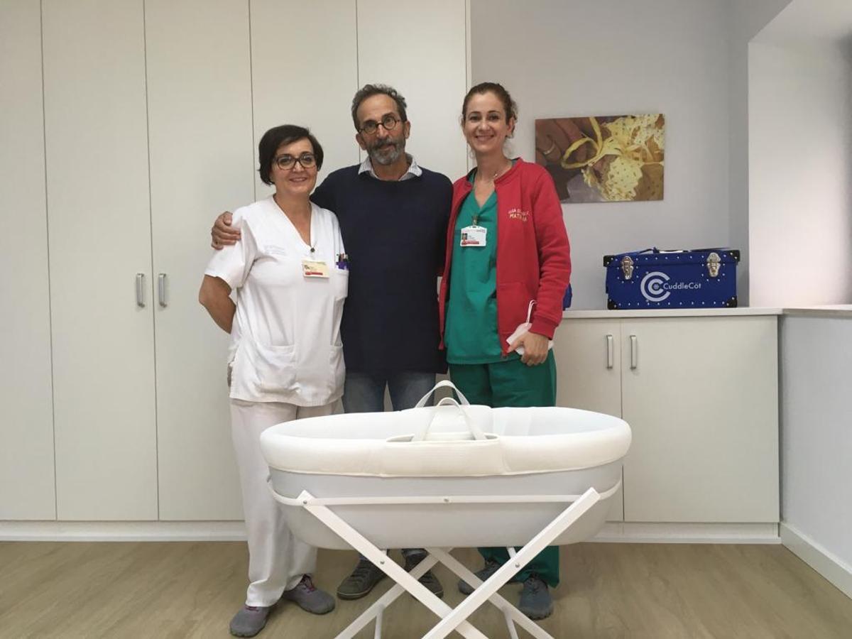 La nueva &quot;cuddle cot&quot; del Hospital General de Elche.