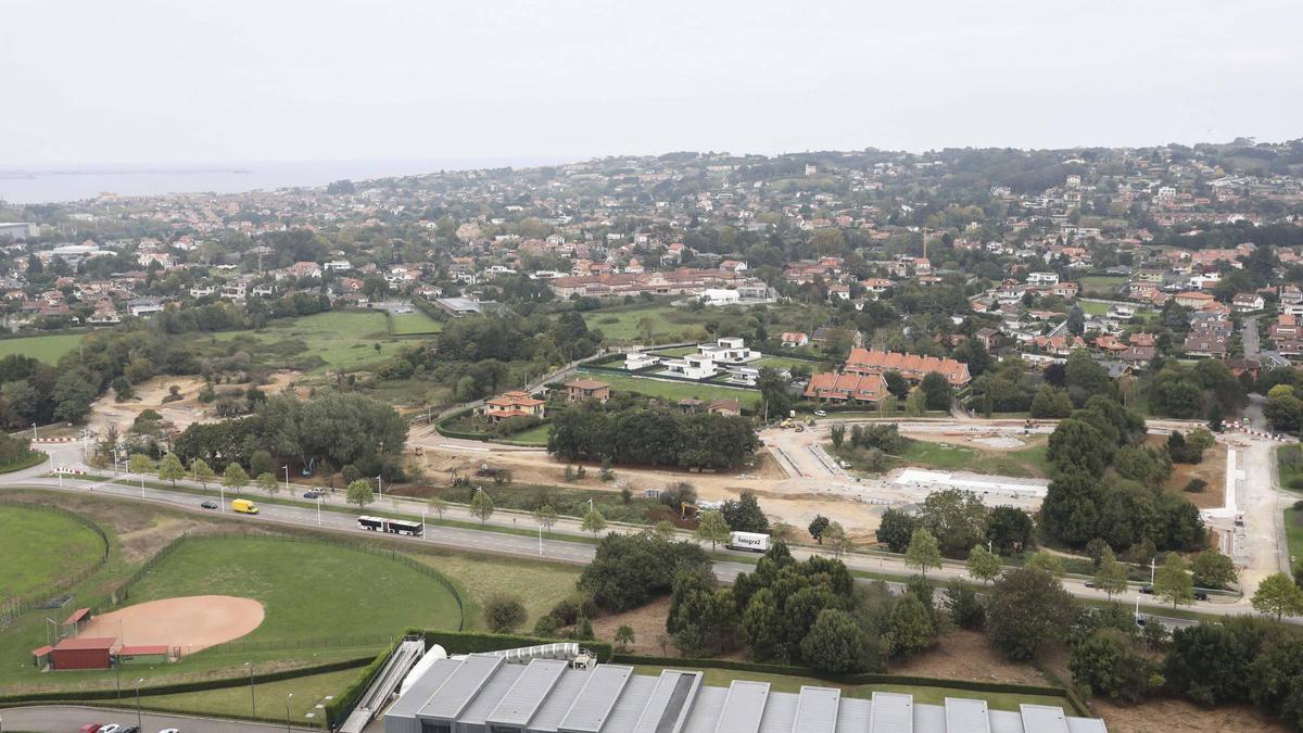 Vista de la obra de ampliación del Parque Científico, donde se asentará la Europea.