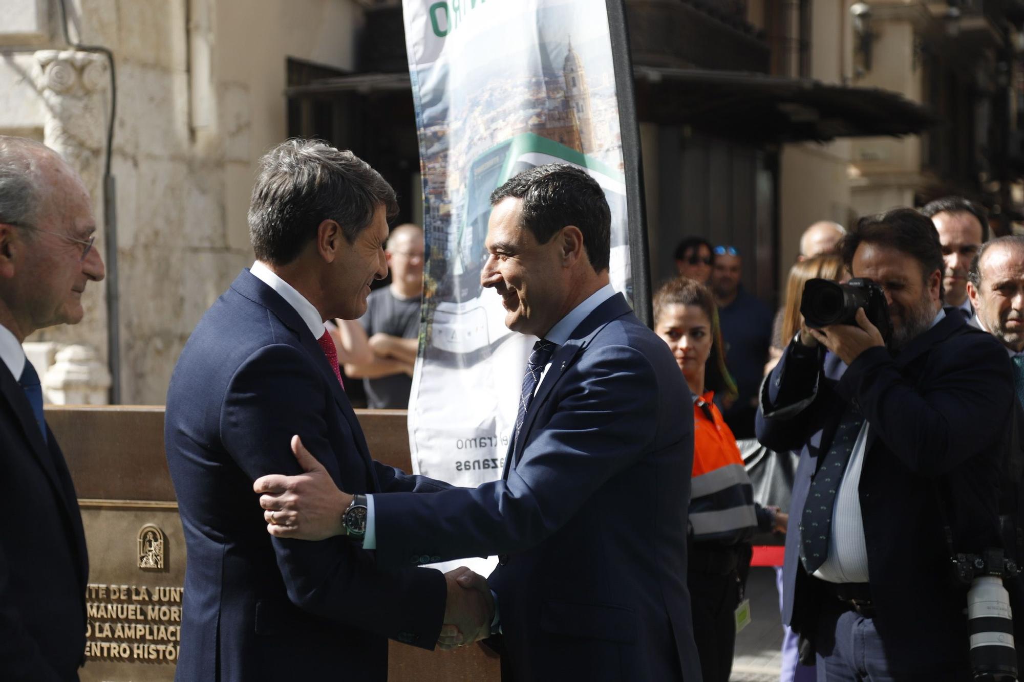 Inauguración de la ampliación del metro de Málaga hasta el Centro