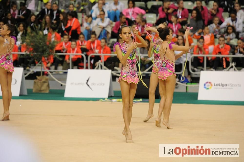 El Campeonato de España arranca en el Palacio de los Deportes con el Rítmica Pozuelo, Ruth Ritmo, Calpe, Praxis y Mabel como líderes