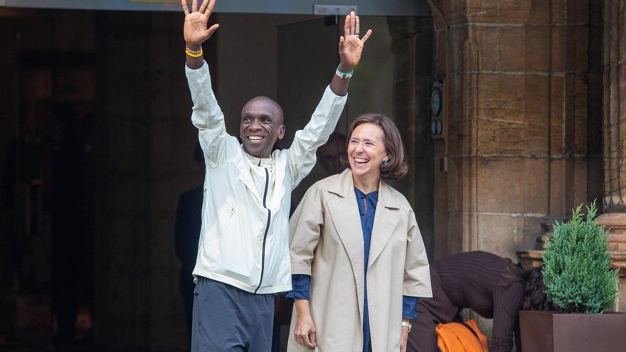 En imágenes: Kipchoge ya está en Oviedo para recibir el Premio &quot;Princesa&quot; de los Deportes