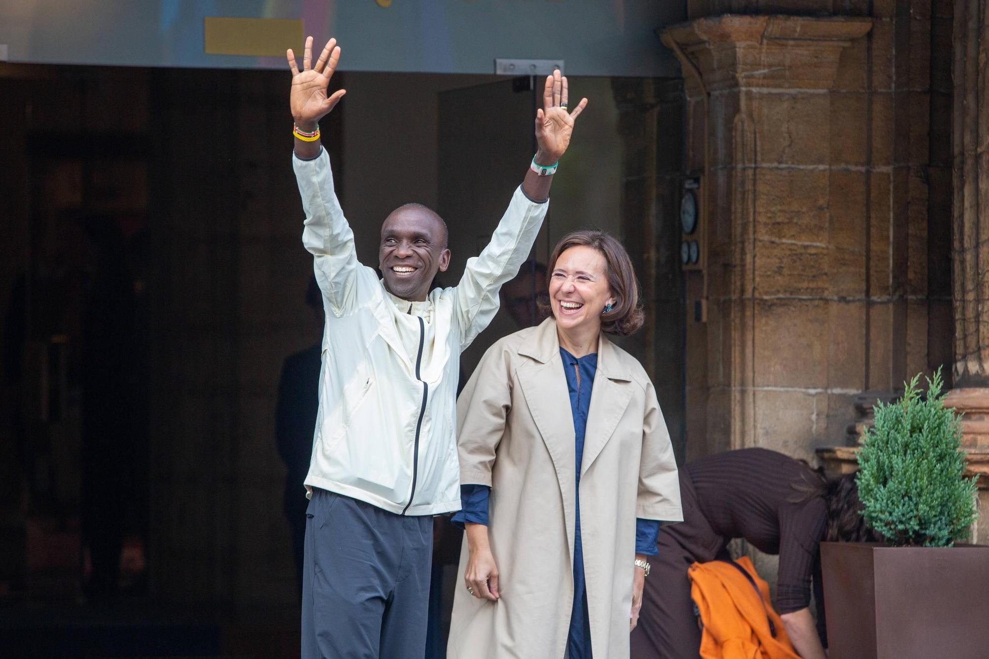 En imágenes: Kipchoge ya está en Oviedo para recibir el Premio &quot;Princesa&quot; de los Deportes