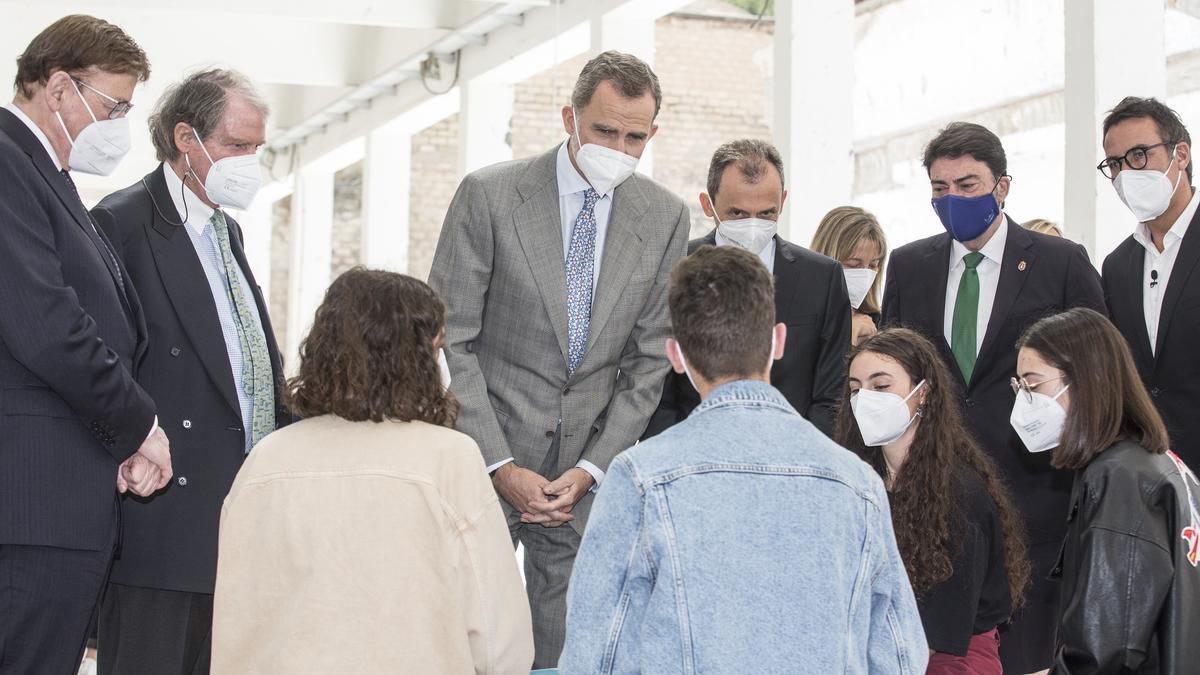 La visita del Rey Felipe VI a Las Cigarreras en Alicante