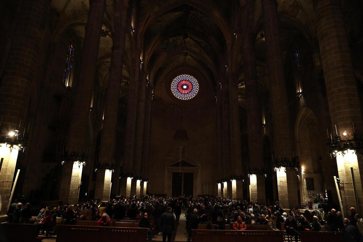 Wieder geglückt: Die "Magische Acht" in der Kathedrale von Palma de Mallorca