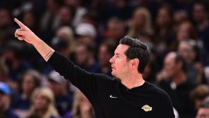 OKLAHOMA CITY, OKLAHOMA - MAY 07: JJ Redick of the Los Angeles Lakers looks on during the third quarter of a game against the Oklahoma City Thunder in Game Two of the Second Round of the NBA Western Conference Playoffs at Paycom Center on May 07, 2026 in Oklahoma City, Oklahoma. NOTE TO USER: User expressly acknowledges and agrees that, by downloading and or using this photograph, User is consenting to the terms and conditions of the Getty Images License Agreement. Joshua Gateley/Getty Images/AFP (Photo by Joshua Gateley / GETTY IMAGES NORTH AMERICA / Getty Images via AFP). NOTE TO USER: User expressly acknowledges and agrees that, by downloading and or using this photograph, User is consenting to the terms and conditions of the Getty Images License Agreement