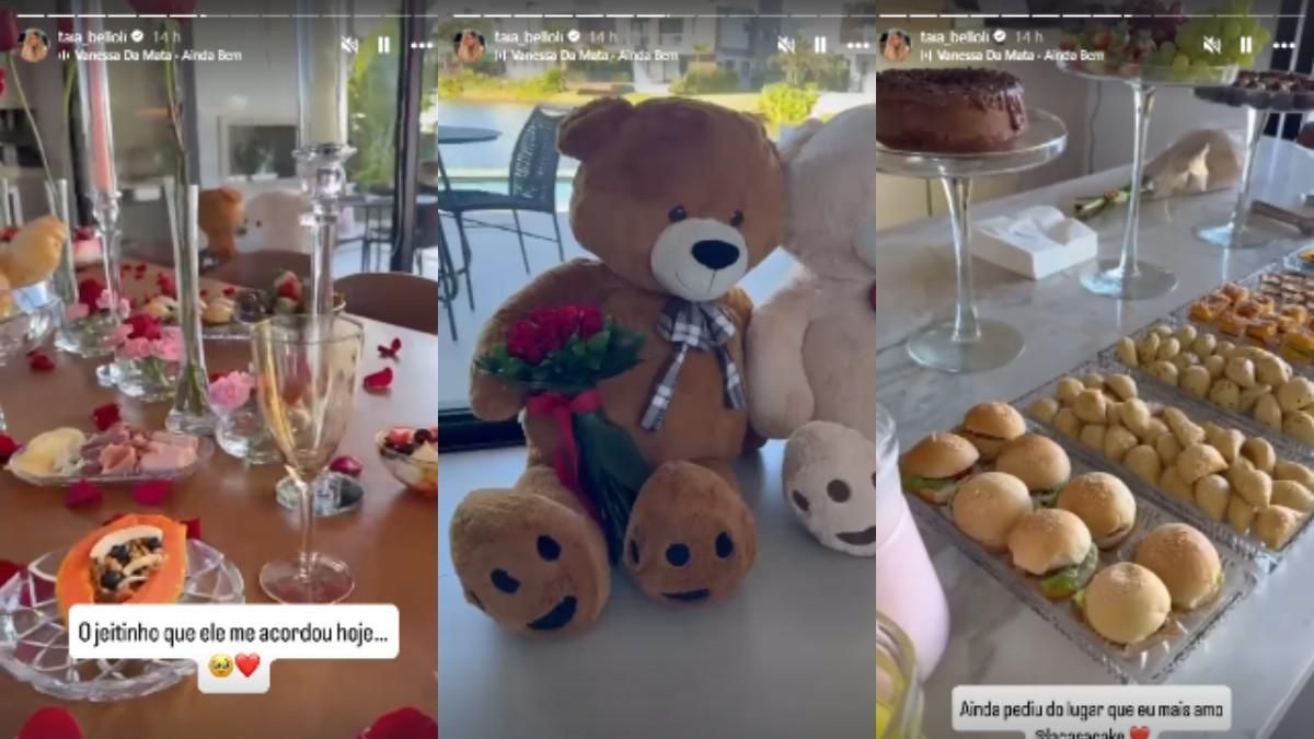 Así celebraron el día de los enamorados Raphinha y su mujer Natalia.