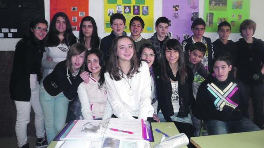 Los alumnos de tercero de ESO del Río Duero que participan en el proyecto «TIC TAC English».