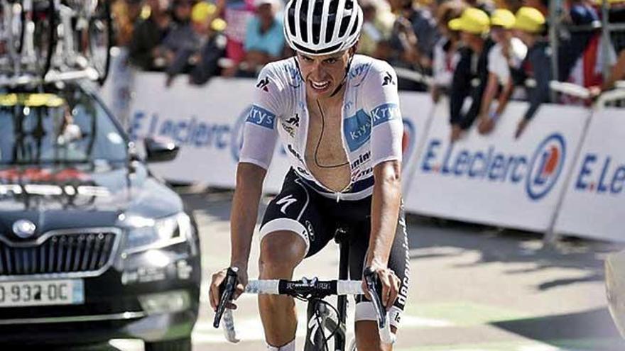 Enric Mas acusó el cansancio en la etapa del Tourmalet.