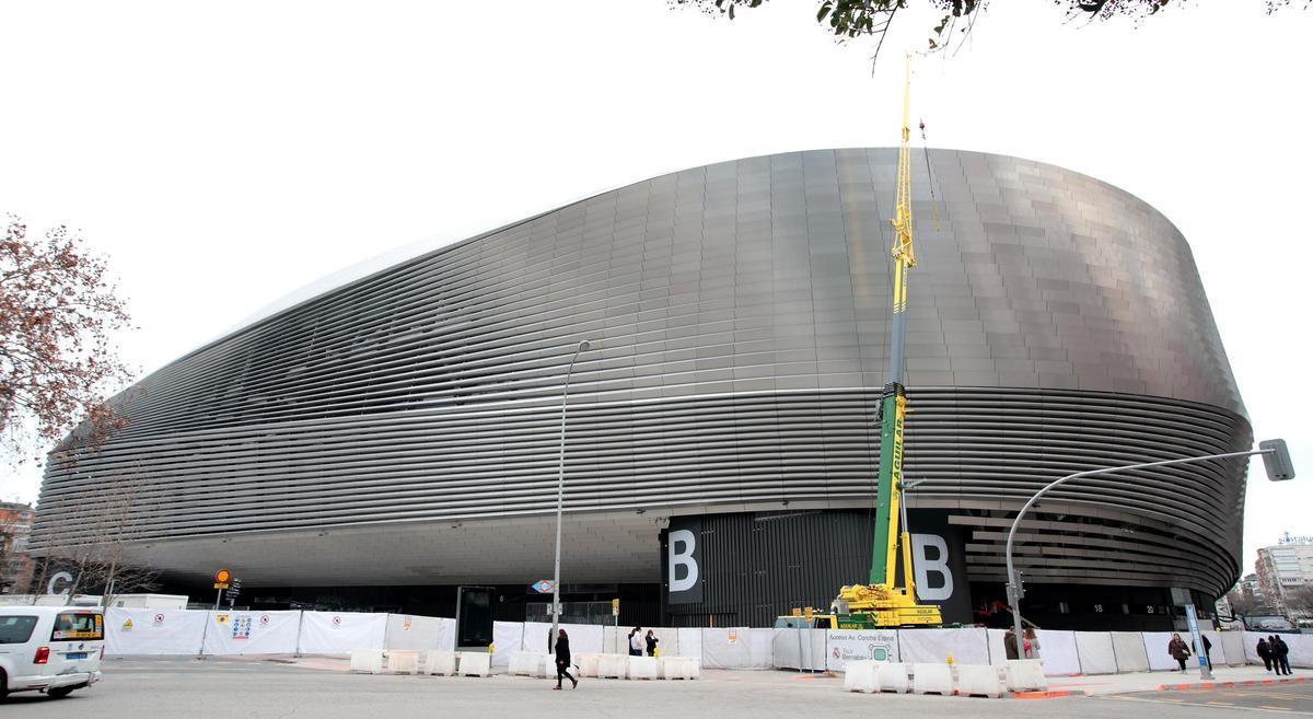 Reformas en el estadio Santiago Bernabéu.