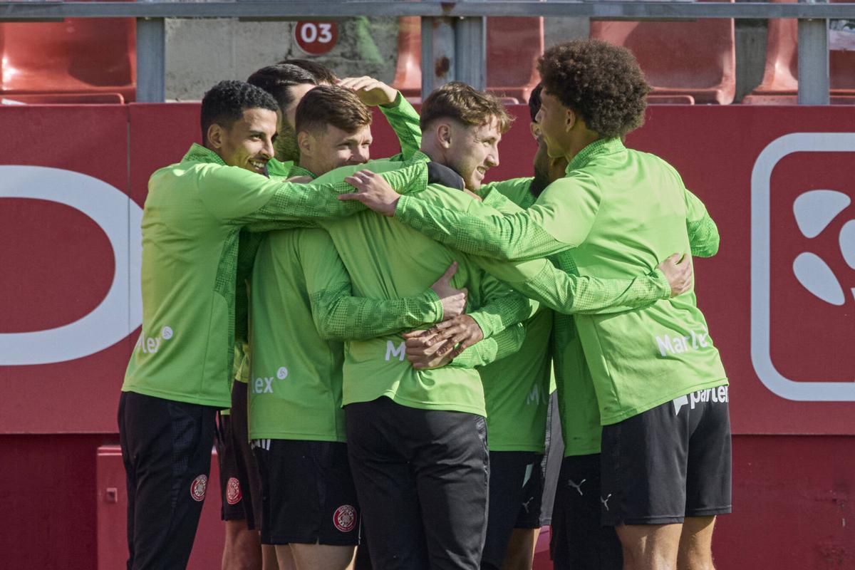 L'entrenament del Girona d'aquest diumenge, en imatges