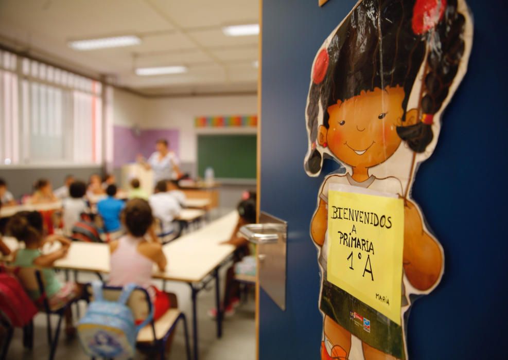 Inicio de curso en el colegio Soto Micó de Valencia.