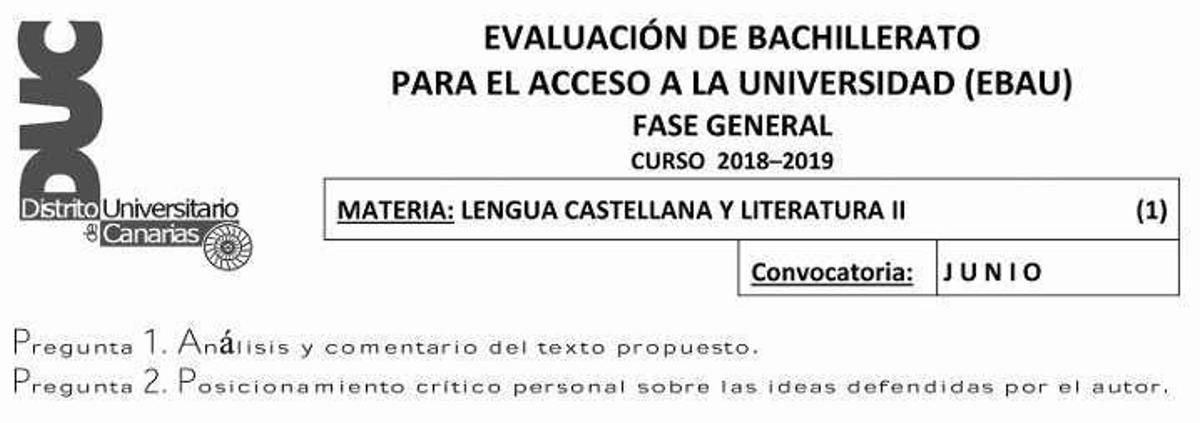La selectividad gallega incluye preguntas de literatura y gramática que no se exigen en Canarias