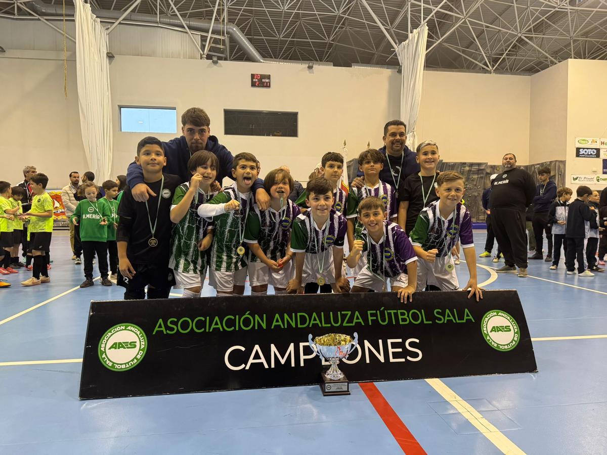 Los Benjamines de Málaga, campeones de Andalucía de Fútbol Sala