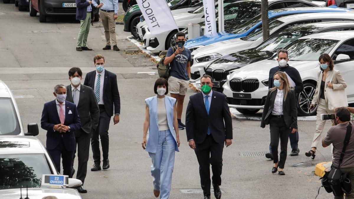 El presidente y otras autoridades acuden a la inaguración de la  Feria Internacional de Muestras Asturias en Gijón