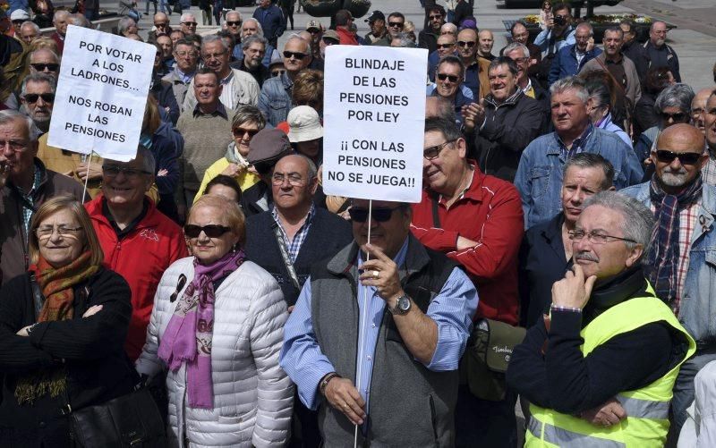 Protesta de jubilados en Zaragoza