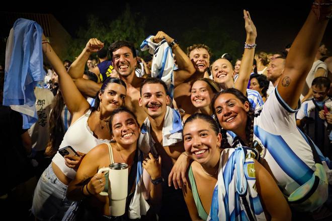 Así fueron los festejos de Argentina en Barcelona