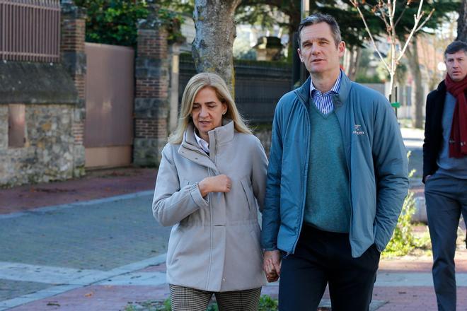 Cristina de Borbón e Iñaki Urdangarin en 2019