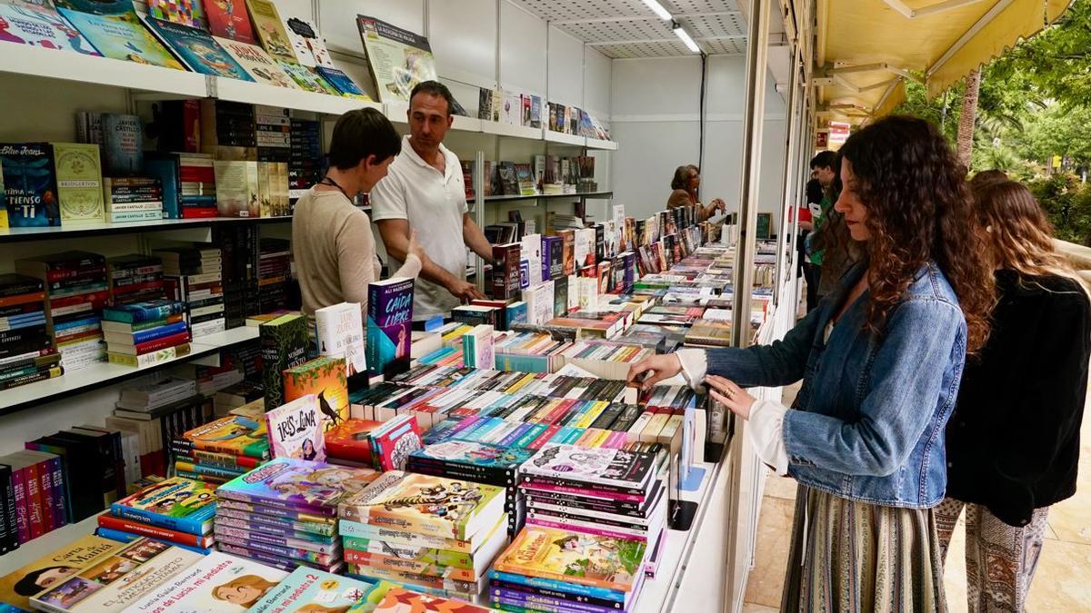 Una imagen de la recién terminada edición de la Feria del Libro de Málaga