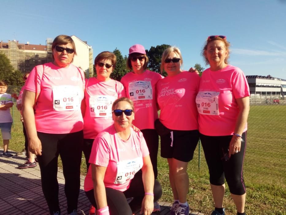 Miles de mujeres en la carrera de la mujer, Gijón