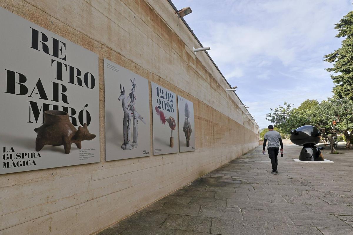 PALMA, PRESENTACION DE LA EXPOSICION RETROBAR MIRO EN LA FUNDACION MIRO.