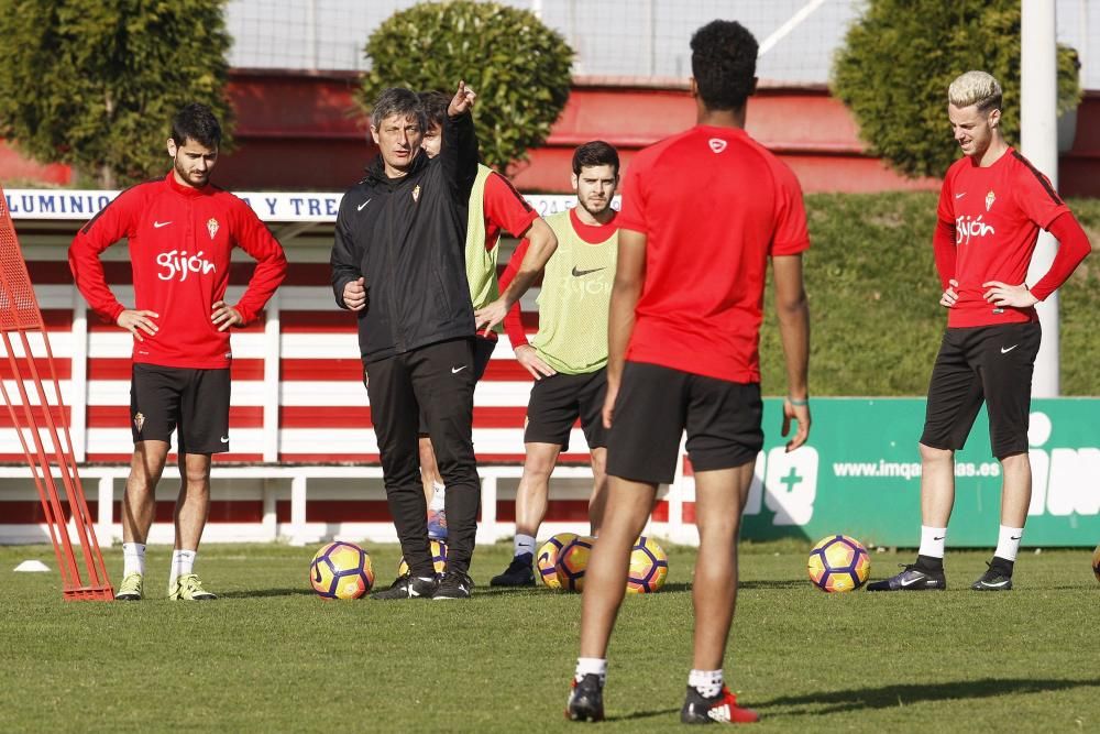 Entrenamiento del Sporting de Gijón