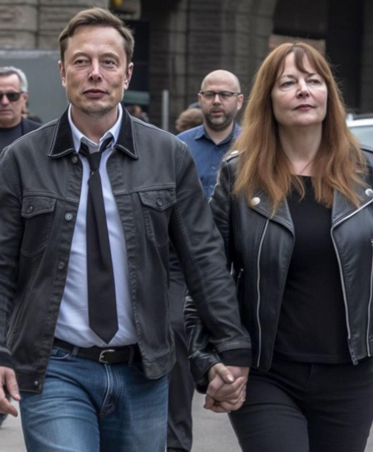 Otra imagen falsa: Musk y la presidenta de GM.
