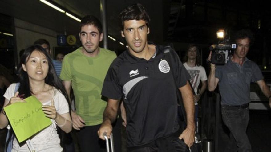 Raúl González ya está en Madrid