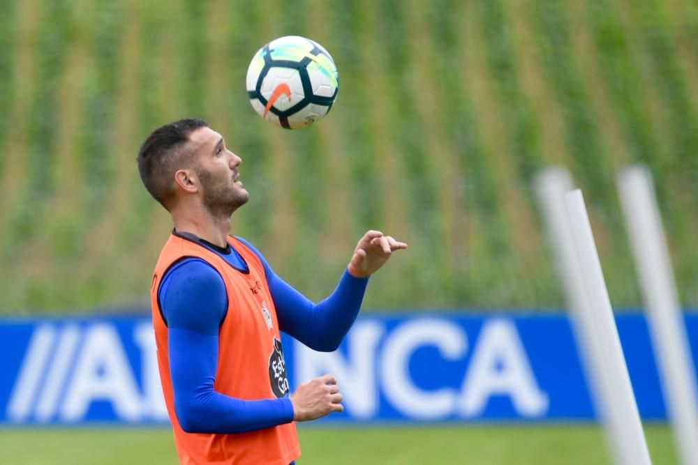 Lucas ya entrena con el grupo tras volver al Dépor