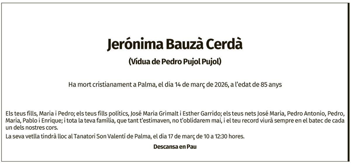 Jerónima Bauzà Cerdà