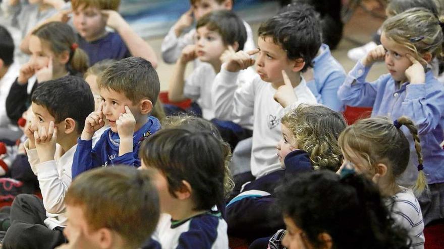 Los más pequeños se mostraron muy participativos.