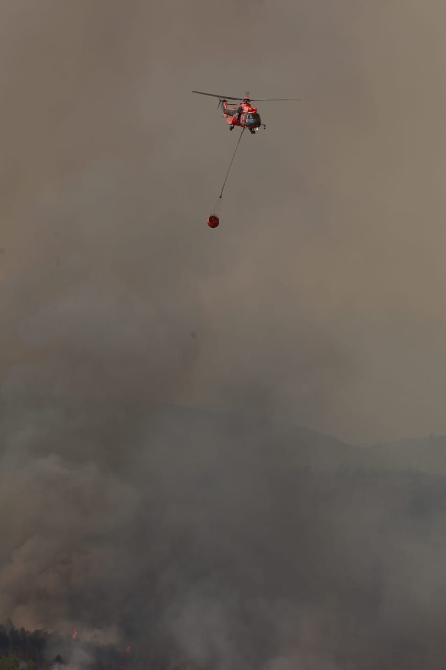 El incendio de Bejís, en imágenes