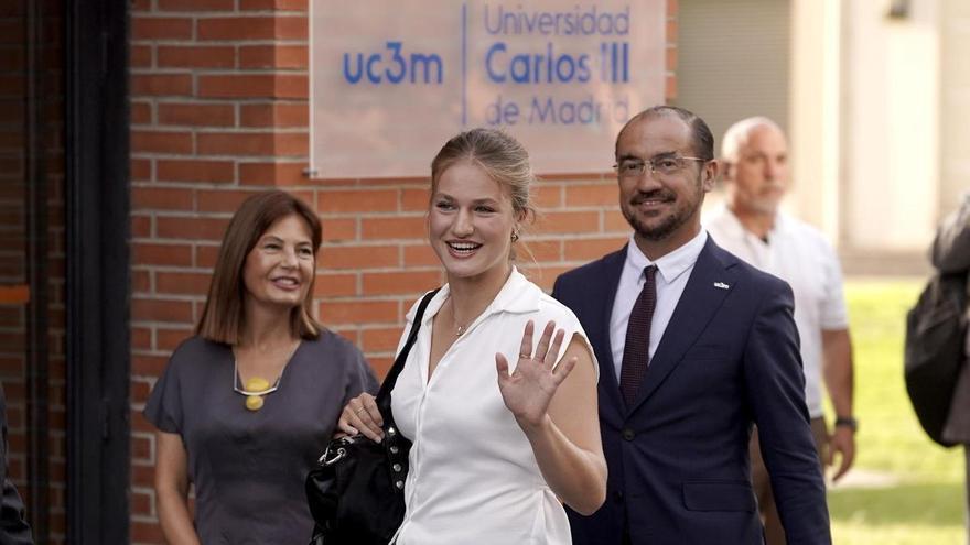 A princesa Leonor já está em aula: assim é o seu primeiro dia na universidade pública Carlos III